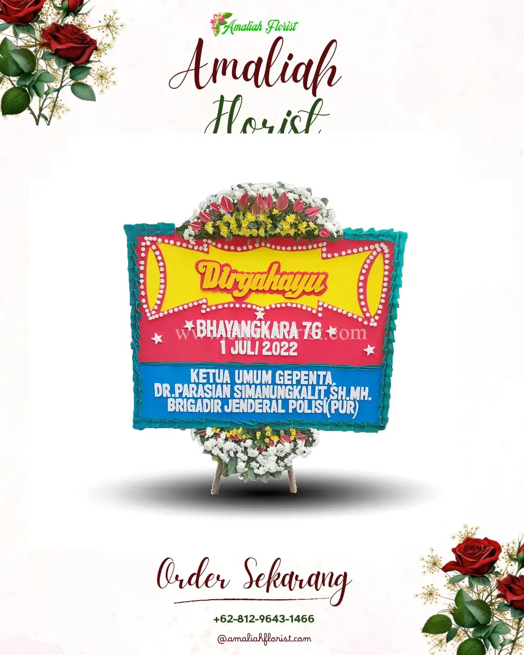 Papan Bunga HUT Ulang Tahun Ogan Komering Ulu